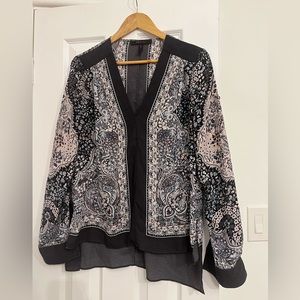 🌟 BCBG MAXAZRIA ‘Misty Morning’ Ali Hi-Low Top - Size M - Used